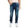 Imagem de Calça Skinny Destroyed Zune Jeans Masculina Conforto Casual Azul 46