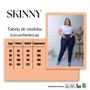 Imagem de Calça Skinny Plus Size Feminina Cintura Alta Jeans Com Lycra