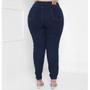 Imagem de Calça Skinny Plus Size Jeans lavagem escura com lycra Taiga Faraya 