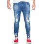 Imagem de Calça Skinny Zune Jeans Masculina Destroyed Com Elastano