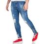 Imagem de Calça Skinny Zune Jeans Masculina Destroyed Com Elastano