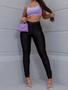 Imagem de Calça social feminina modelo montaria na cor Preta Modelo legging
