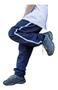 Imagem de Calça Tactel Jogger Infantil Esportes Escolar Faixas Lat 018