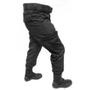 Imagem de Calça Tática Militar Masculina Preta Vigilante Segurança RipStop 6 Bolsos