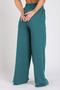 Imagem de Calça Wide Leg Moletom Peluciada Azul Petroleo