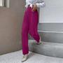 Imagem de Calça Wide Leg Tendência Bolso Tecido Pantalona Moda Blogueira Elegante Colorida Alfaiataria Social Oferta