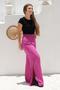 Imagem de Calça Wide Leg Viscose com Fenda Rosa