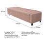 Imagem de Calçadeira Baú King Everest P02 195 cm para cama Box Suede - Amarena Móveis