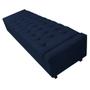 Imagem de Calçadeira Baú King Everest P02 195 cm para cama Box Suede Azul Marinho - Amarena Móveis