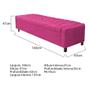 Imagem de Calçadeira Baú Queen Everest P02 160 cm para cama Box Suede Pink - Amarena Móveis
