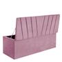 Imagem de Calçadeira Baú Recamiel Casal 140CM Bélgica Suede Rosa - D A DECOR