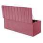 Imagem de Calçadeira Baú Recamiel Casal 140CM Carla Suede Rosa - D A DECOR