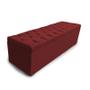 Imagem de Calçadeira Bau Recamier Estofada Capitonada King 195cm Suede Cor Bordo