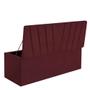 Imagem de Calçadeira Baú Recamier Solteiro 90CM Bélgica Suede Bordo - D A DECOR