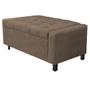 Imagem de Calçadeira Baú Solteiro Everest P02 90 cm para cama Box Suede - Doce Sonho Móveis