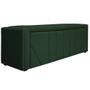 Imagem de Calçadeira Baú Solteiro Minsk P02 90 cm para cama Box Suede Verde - Amarena Móveis