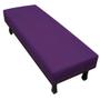 Imagem de Calçadeira Casal Orlando P02 140 cm para cama Box Suede Roxo - Amarena Móveis