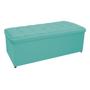 Imagem de Calçadeira Copenhague 195 cm King Size Suede Azul Tiffany - Amarena Móveis