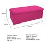 Imagem de Calçadeira Copenhague 195 cm King Size Suede Pink AM Decor