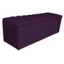 Imagem de Calçadeira Estofada Liverpool 195 cm King Size Suede Roxo - Amarena Móveis