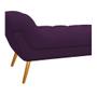 Imagem de Calçadeira Estofada Veneza 140 cm Casal Suede Roxo - Amarena Moveis