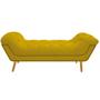 Imagem de Calçadeira Estofada Veneza 160 cm Queen Size Suede Amarelo - Amarena Moveis