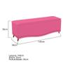 Imagem de Calçadeira Estofada Yasmim 140 cm Casal Corano Pink - ADJ Decor