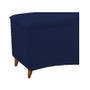 Imagem de Calçadeira Estofada Yasmim 140 cm Casal Suede Azul Marinho - ADJ Decor