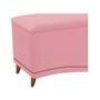 Imagem de Calçadeira Estofada Yasmim 160 cm Queen Size Suede Rosa Bebê - Doce Sonho Móveis