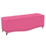 Imagem de Calçadeira Estofada Yasmim 195 cm King Size Corano Pink - ADJ Decor