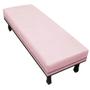 Imagem de Calçadeira King Orlando P02 195 cm para cama Box Suede Rosa Bebê - Amarena Móveis