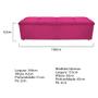 Imagem de Calçadeira Munique 160 cm Queen Size Suede Pink - Doce Sonho Móveis