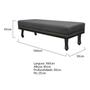 Imagem de Calçadeira Queen Orlando P02 160 cm para cama Box Linho - ADJ Decor