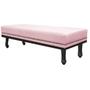 Imagem de Calçadeira Queen Orlando P02 160 cm para cama Box Suede Rosa Bebê - Amarena Móveis