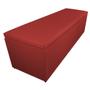 Imagem de Calçadeira Recamier Baú Casal King 195cm Eva Suede Vermelho - DS Estofados