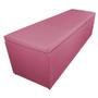 Imagem de Calçadeira Recamier Baú Casal Queen 160cm Eva Suede Rosa - DS Estofados