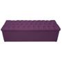 Imagem de Calçadeira Recamier Estofada Baú Mel Capitonê 160 cm Suede Roxo Quarto - AM Decor