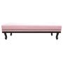 Imagem de Calçadeira Solteiro Orlando P02 90 cm para cama Box Suede Rosa Bebê - Amarena Móveis