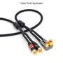 Imagem de Calças Cable Pants Speaker Wire, 12 mm a 2 x 5,5 mm, pacote com 8 unidades, pretas