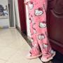 Imagem de Calças de Pijama Hello Kitty Sanrio - Macias e Confortáveis para Casa