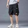 Imagem de Calças Esportivas Masculinas com 5 Bolsos - Shorts Cargo Folgados para o Verão