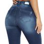 Imagem de Calças Jeans Femininas Cintura Média Azul Escuro Biotipo 28743