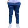 Imagem de Calças Jogger Jeans Camuflada Masculina Com Punho Elástico