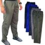 Imagem de Calças Tactel Reforçadas Com 3 Bolsos KIT  5 10 15 20 Peças 5 Cores Sortidas Uniforme, Exercícios, Trabalho, Passeios, T
