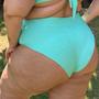 Imagem de Calcinha Avulsa Plus Size Hot Pants Canelado