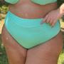 Imagem de Calcinha Avulsa Plus Size Hot Pants Canelado