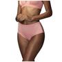 Imagem de Calcinha Calça Bibelô DeMillus 26487 Tamanho EG Clássica Elastano com Relevo em Poá Cor Rosa Blush