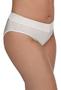 Imagem de Calcinha Calça Cavada Secret Cotton DeMillus 26058 Tamanho EG Cós Duplo Sem Elástico Cor Branca