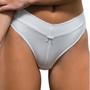 Imagem de Calcinha Calça Cavada Secret Cotton DeMillus 26058 Tamanho EG Cós Duplo Sem Elástico Cor Branca