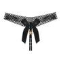 Imagem de Calcinha de Renda Transparente Sexy Feminina - G-string com Detalhe em Laço